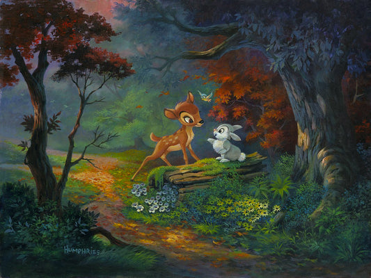 Michael Humphries Disney "A Friendship Blossoms" Limited Edition Canvas Giclee