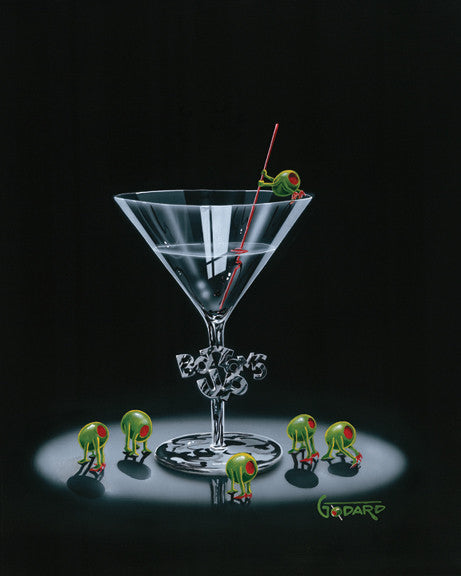 Michael Godard "Bottom's Up" Limited Edition Canvas Giclee