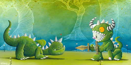 Fabio Napoleoni "Friends and Foes" Itty Bitty Limited Edition Paper Giclee