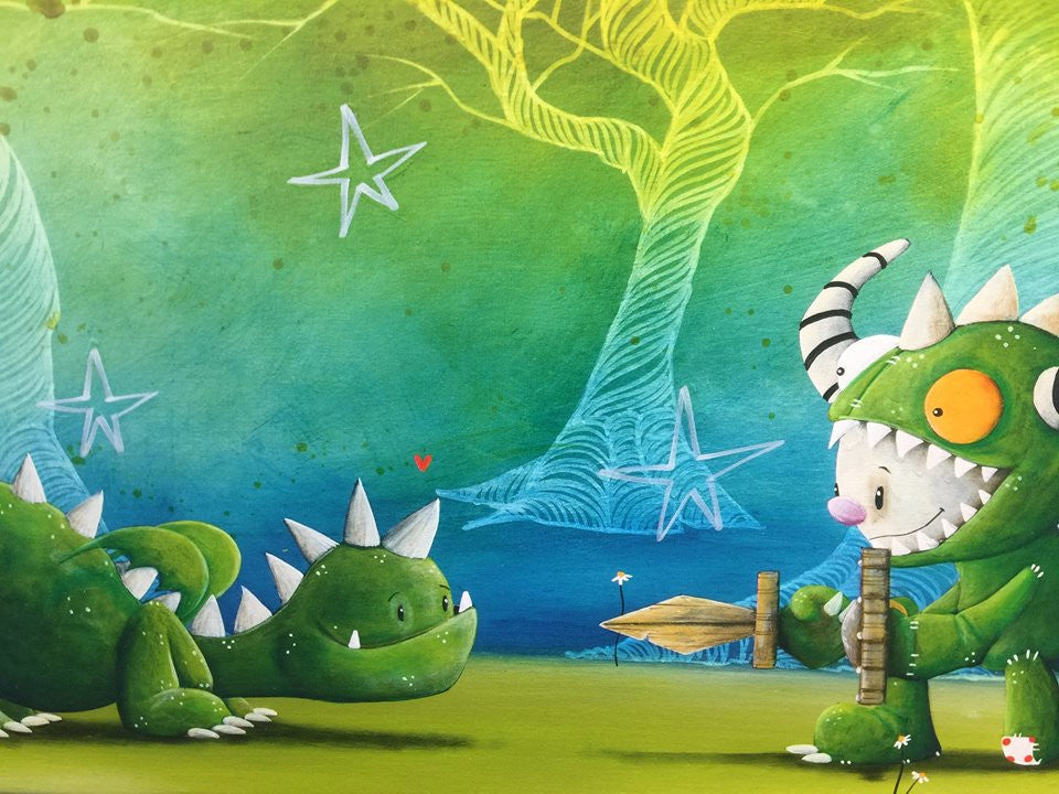 Fabio Napoleoni "Friends and Foes" Limited Edition Canvas Giclee