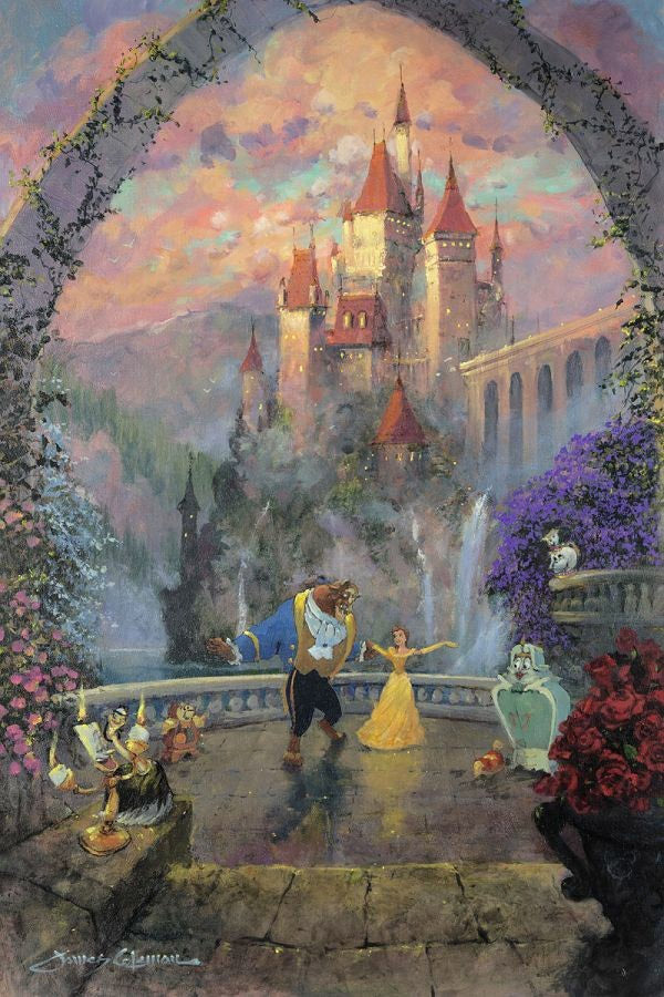 Disney Beauty and the Beast Diamond Painting, Completed, Disney Princess,  Diamond Art, Belle, Beast, Unframed 