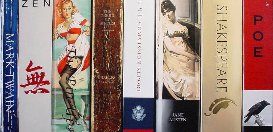 John-Mark Gleadow "Bibliotheque I" Limited Edition Canvas Giclee