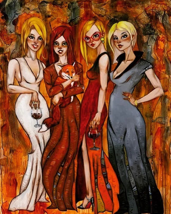 Todd White "Chasing Foxes" Limited Edition Canvas Giclee