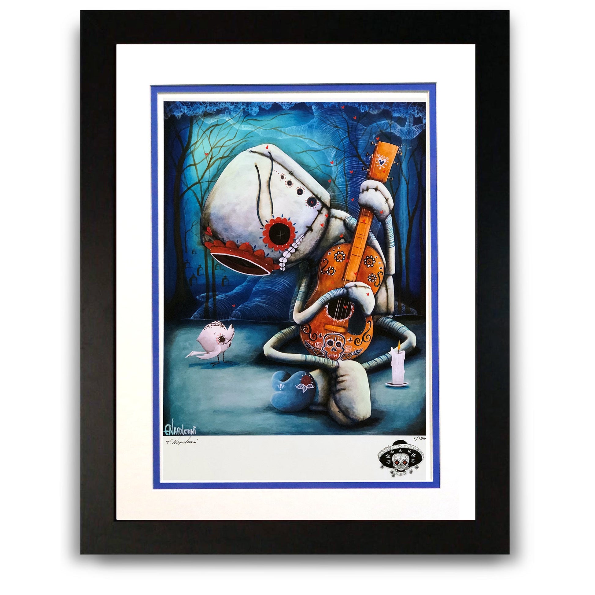 Fabio Napoleoni "Day of the Dead" Playing on my Heartstrings Remix Limited Edition Paper Giclee