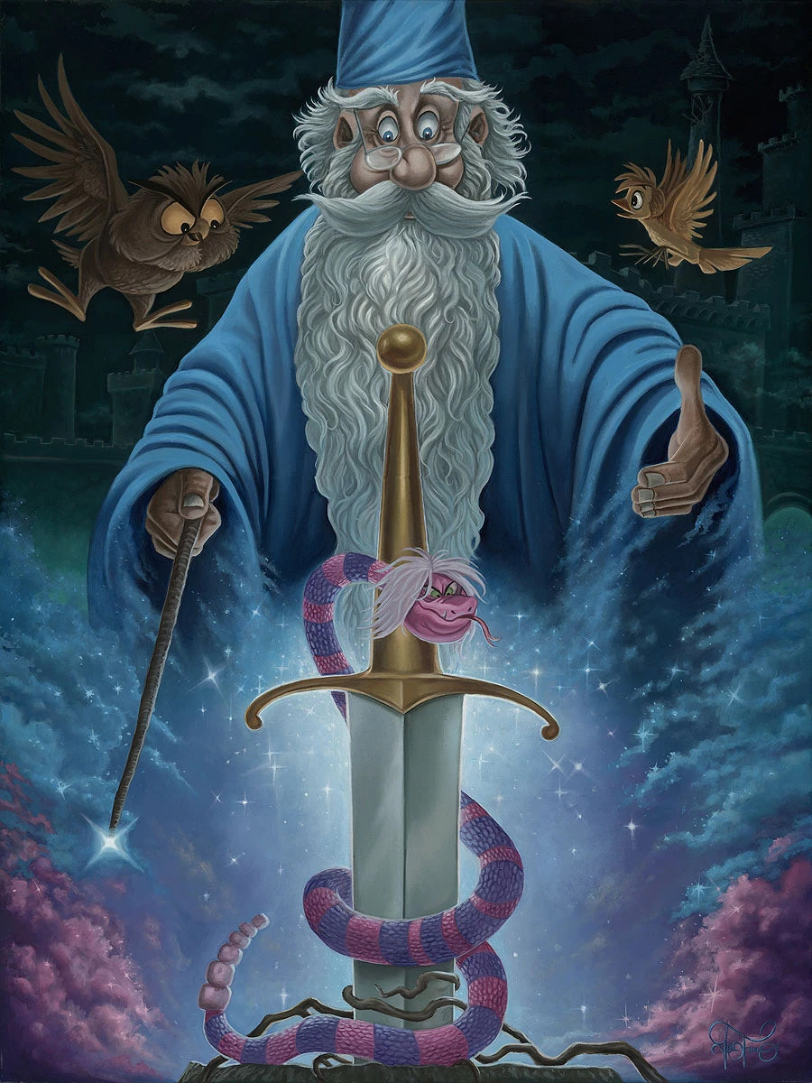 Jared Franco Disney "Merlin's Domain" Limited Edition Canvas Giclee