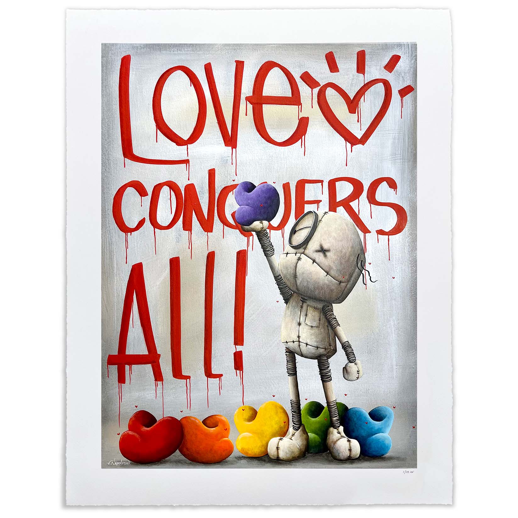 Fabio Napoleoni "Love Conquers All" Limited Edition Paper Giclee