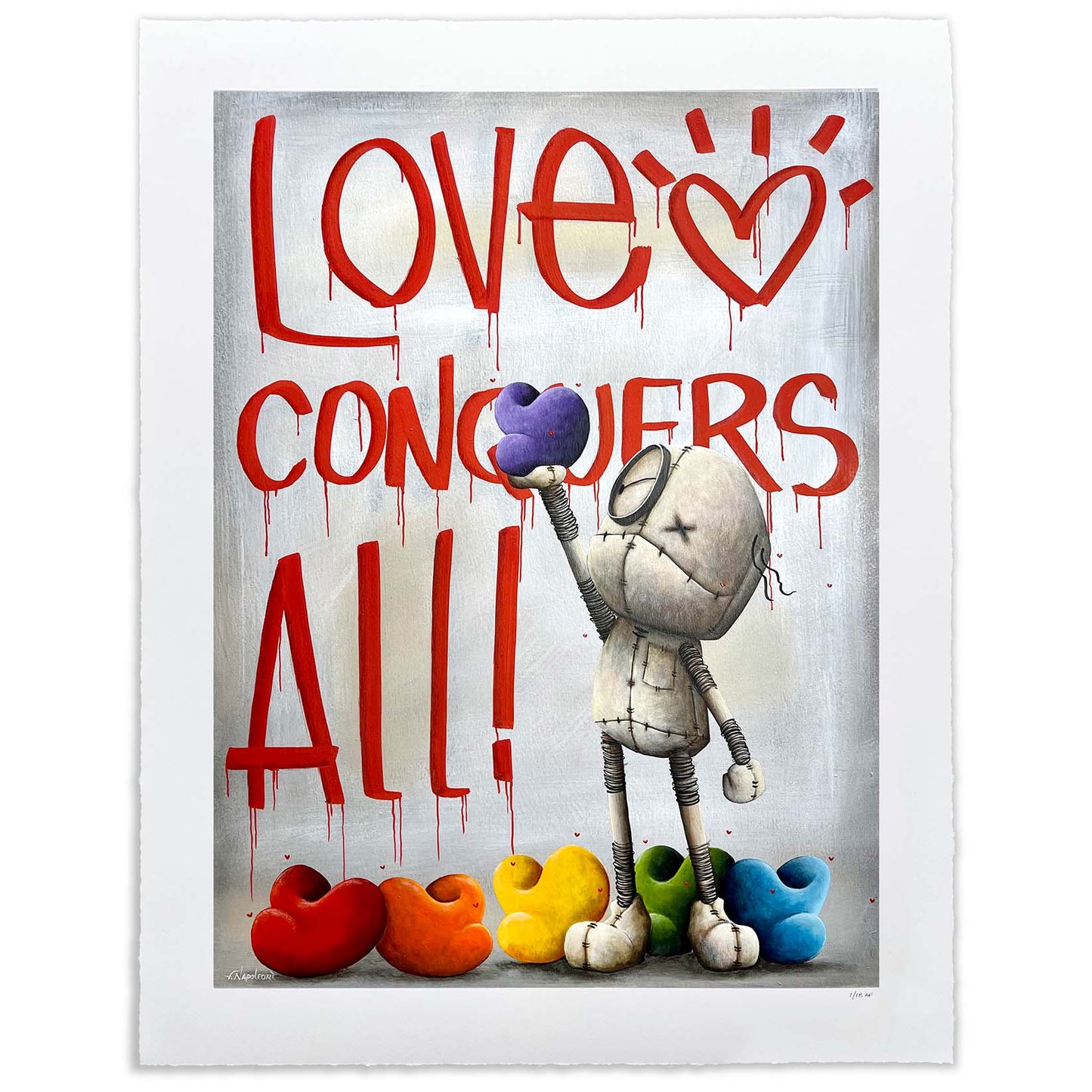 Fabio Napoleoni "Love Conquers All" Gallery Exclusive Limited Edition Paper Giclee