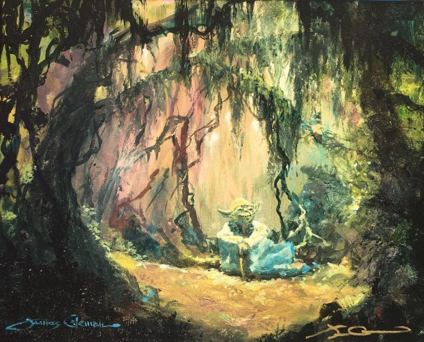 James Coleman Star Wars "Meditation" Limited Edition Canvas Giclee