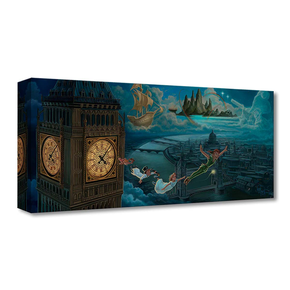 Jared Franco Disney "A Journey to Neverland" Limited Edition Canvas Giclee