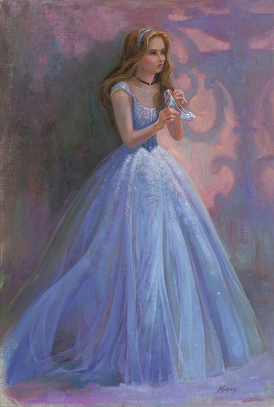 Lisa Keene Disney "Glass Slipper" Limited Edition Canvas Giclee