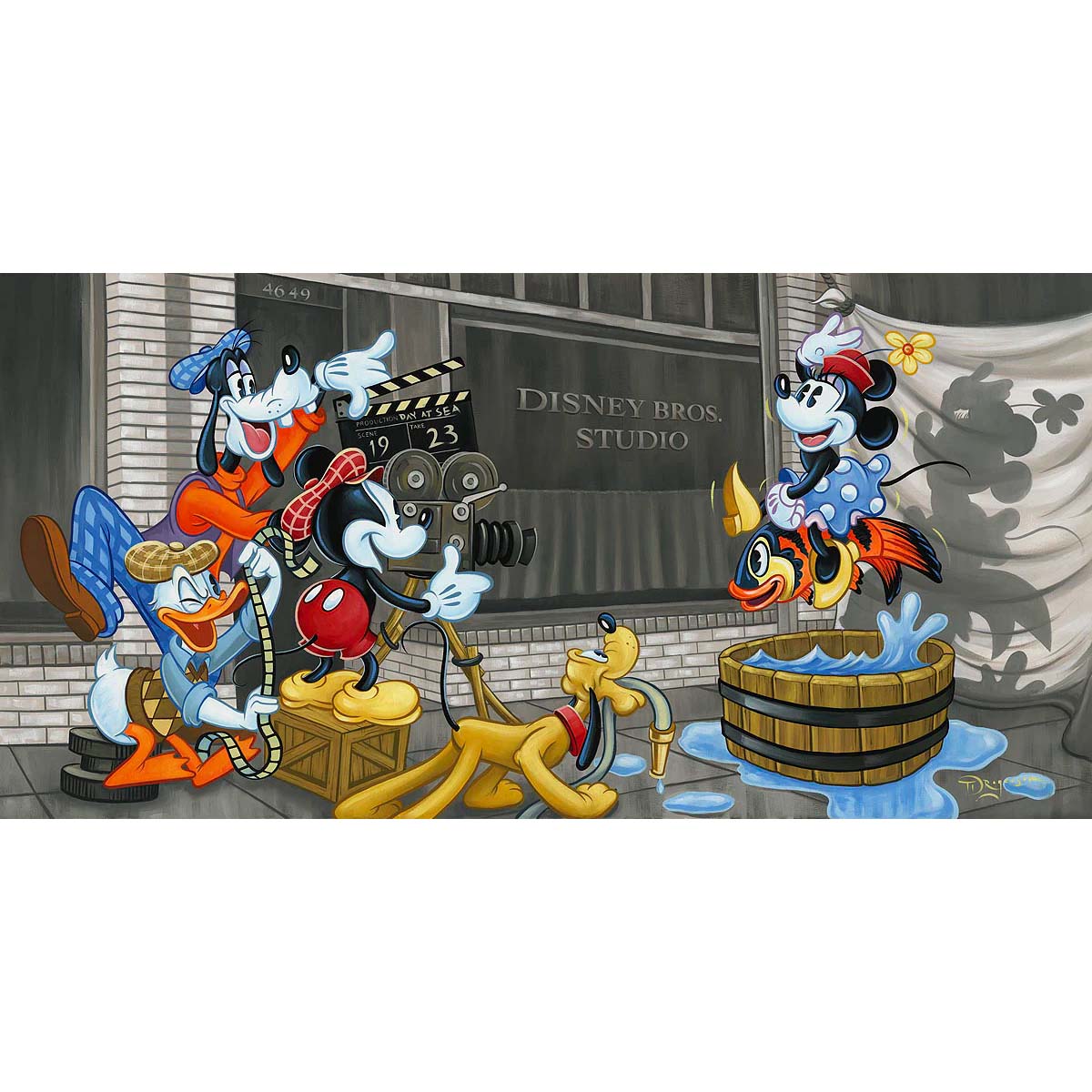 Tim Rogerson Disney "Making Movie Magic" Limited Edition Canvas Giclee