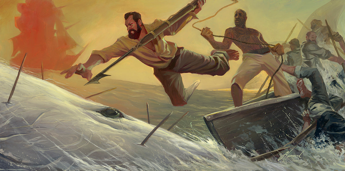 Gabe Leonard "Moby Dick" Limited Edition Canvas Giclee