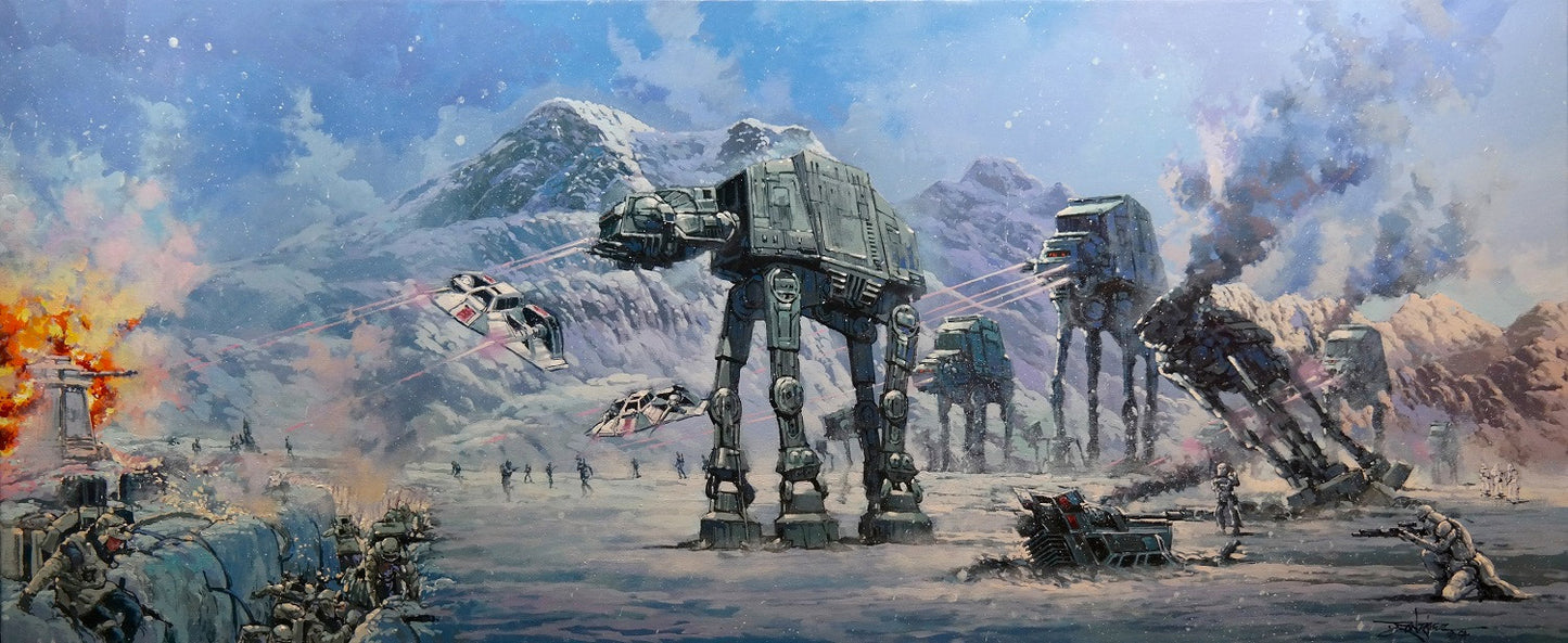 Rodel Gonzalez Star Wars "Battle of Planet Hoth" Limited Edition Canvas Giclee