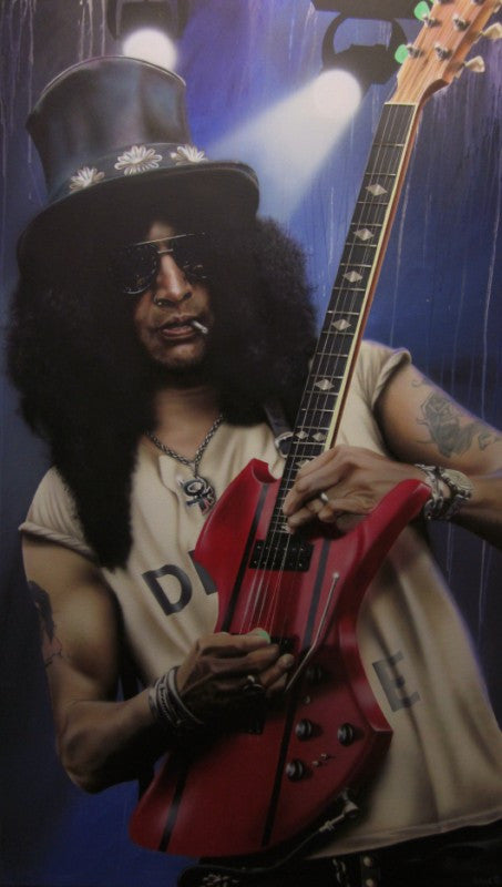 Stickman "On the Nightrain" (Saul "Slash" Hudson) Limited Edition Canvas Giclee