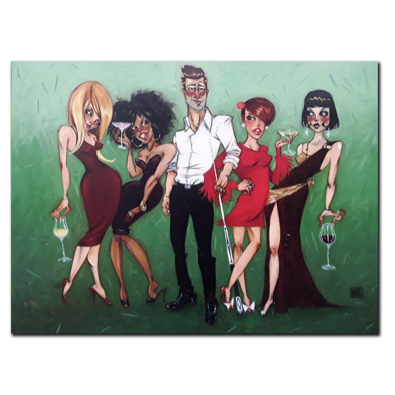 Todd White "Surrounding the Shark" Limited Edition Canvas Giclee