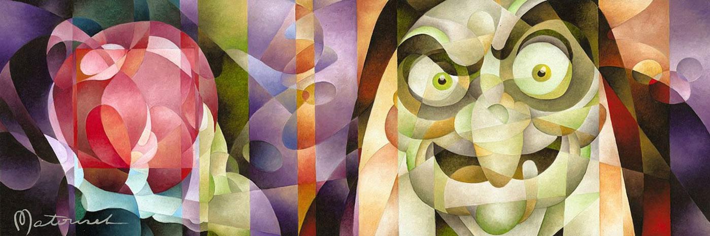 Tom Matousek Disney "Take a Bite My Pretty" Limited Edition Canvas Giclee