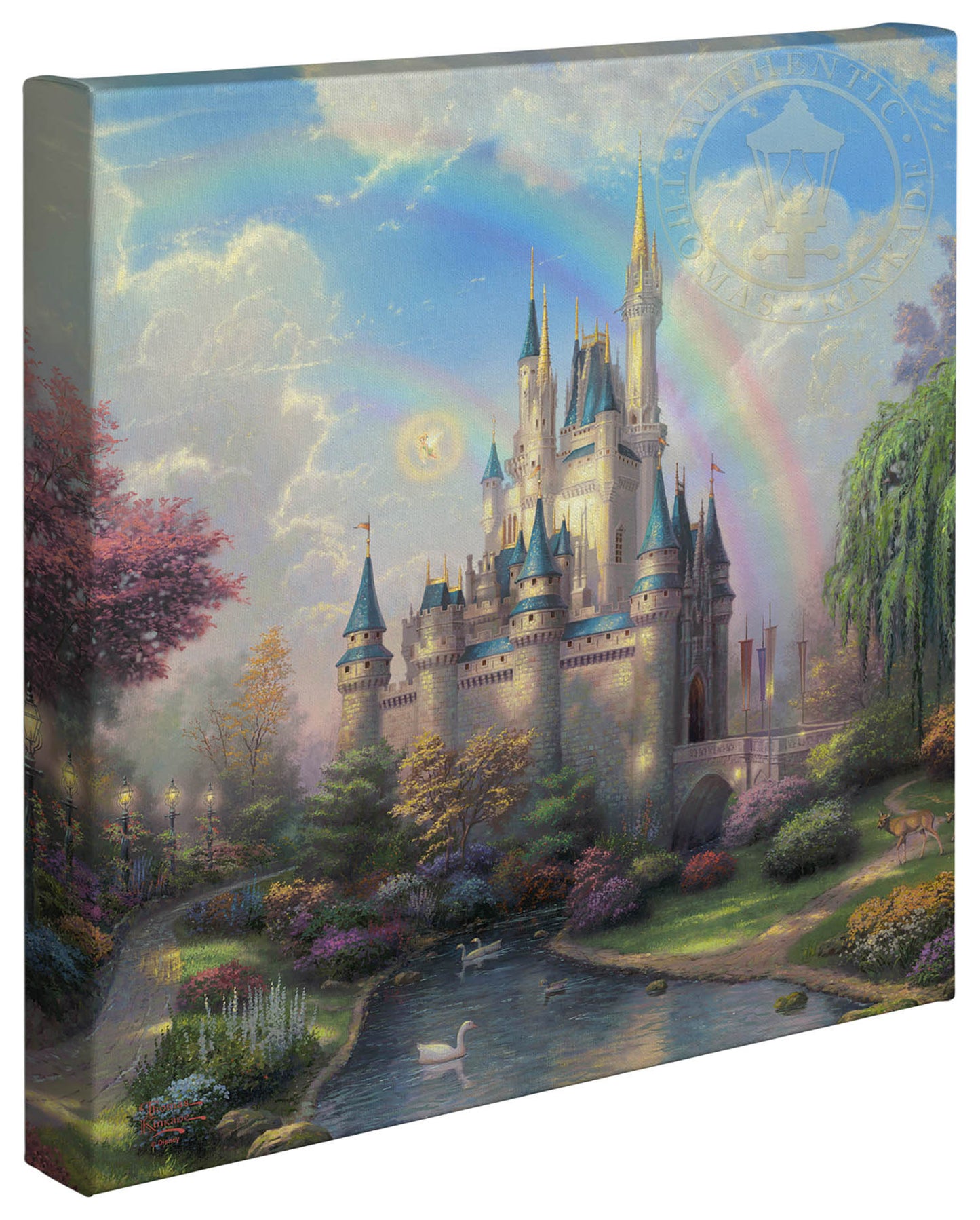 Thomas Kinkade Disney Dreams "A New Day at the Cinderella Castle" Limited and Open Canvas Giclee
