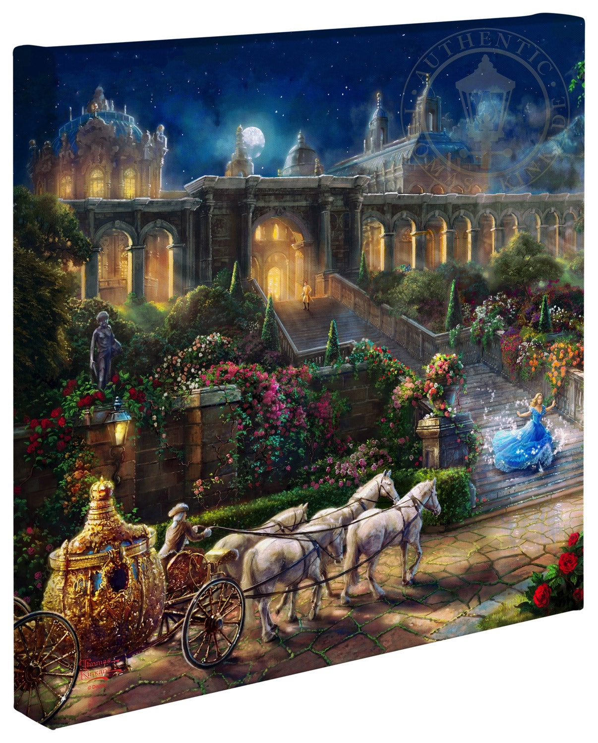 Thomas Kinkade Disney Dreams "Clock Strikes at Midnight" Limited and Open Canvas Giclee