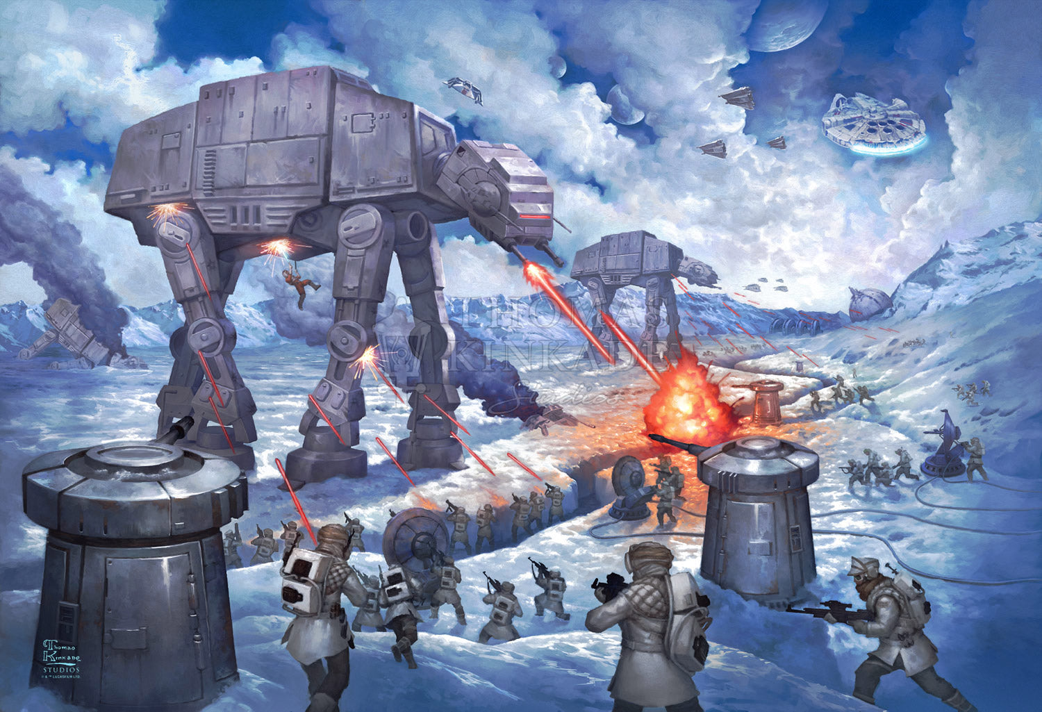 Star Wars Art The Battle of Hoth – Art Center Gallery