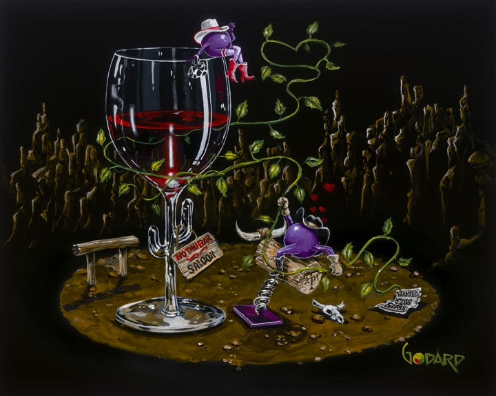 Michael Godard "Wanted Cowgirl" Giclee Canvas Prints