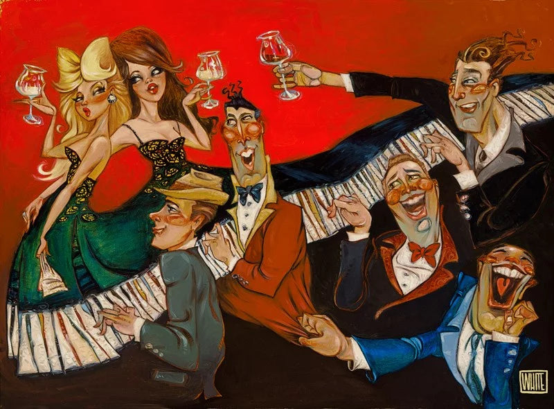 Todd White "Tickling the Ivory" Limited Edition Canvas Giclee