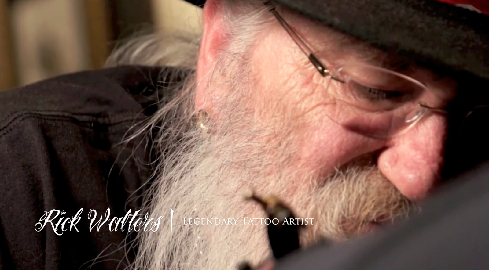 Rick Walters legendary tattoo artist at Art Center Gallery