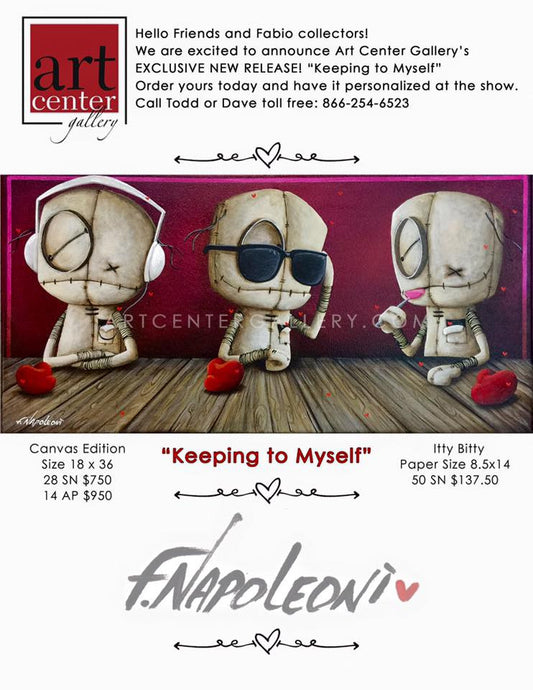 Fabio Napoleoni New Release "Keeping to Myself " at Art center Gallery
