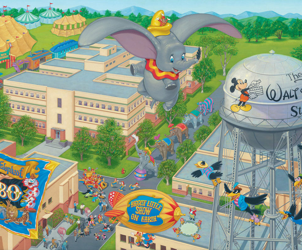 Manuel Hernandez paints Disney Lot
