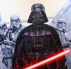 Darth Vader with Saber Art