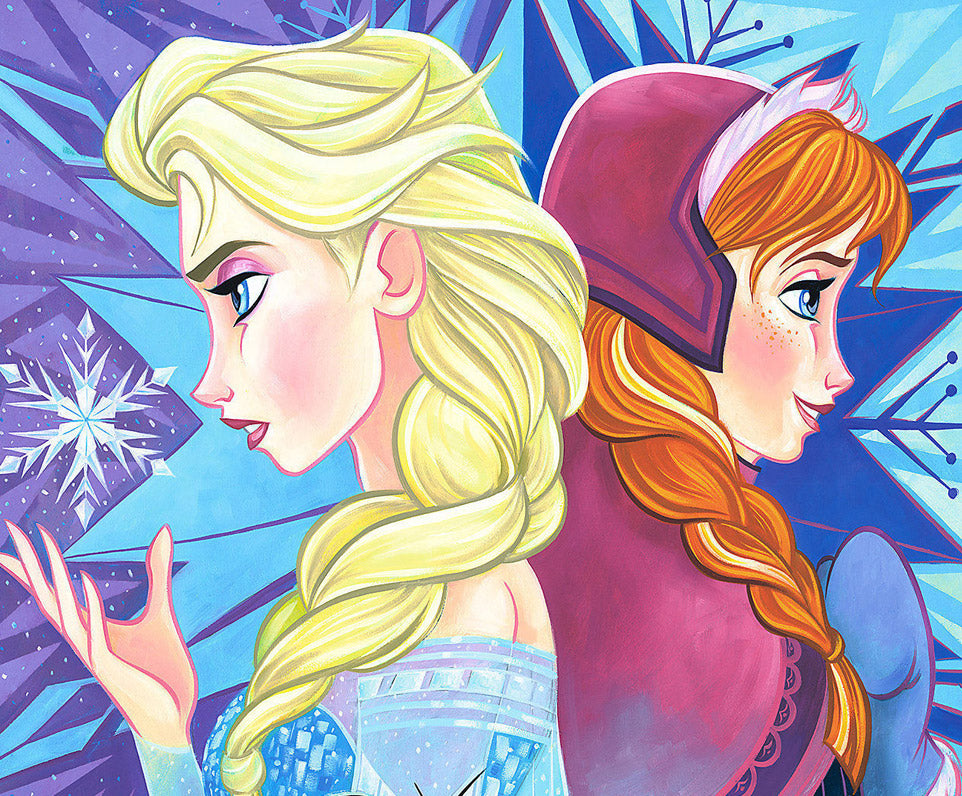 Characters from Frozen Movie Face Back to Back
