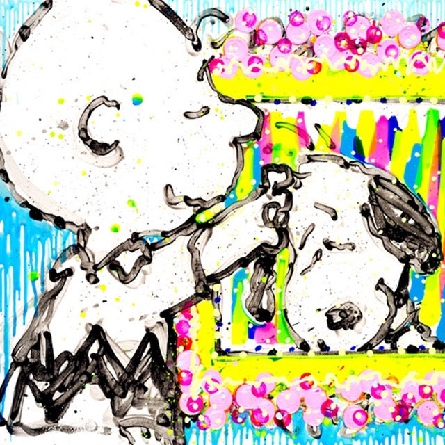 Snoopy as Fine Art Poses Eyes Closed