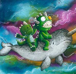 Fabio Napoleoni's Dragonboy riding Narwhal