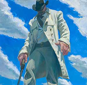 Gabe Leonard paints western art