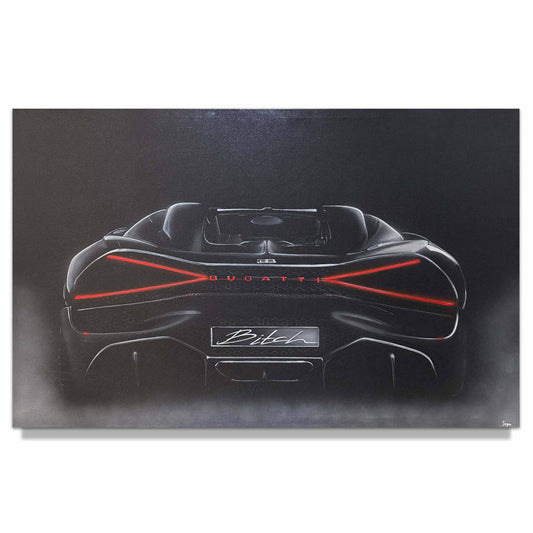 Iryna Miahka "Black Bugatti" Original Canvas