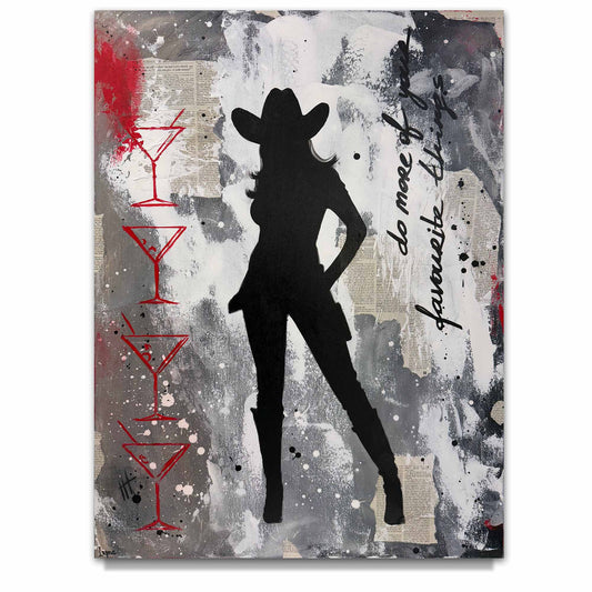 Iryna Miahka "Four Drinks to Heaven" Original Canvas