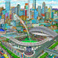 Charles Fazzino "MLB All-Star Game 2023: Seattle" 3D Limited Edition Giclee on Paper