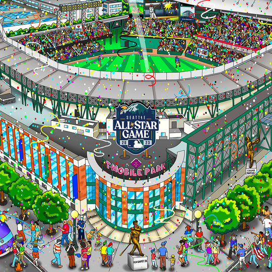 Charles Fazzino MLB All-Star Game 2023: Seattle 3D Limited Edition Giclee on Paper