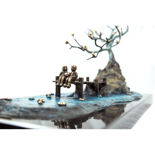 Mackenzie Thorpe "A Light in the Storm" Sculpture