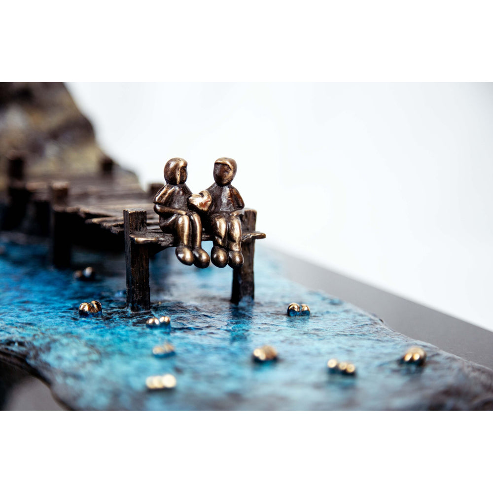 Mackenzie Thorpe "A Light in the Storm" Sculpture