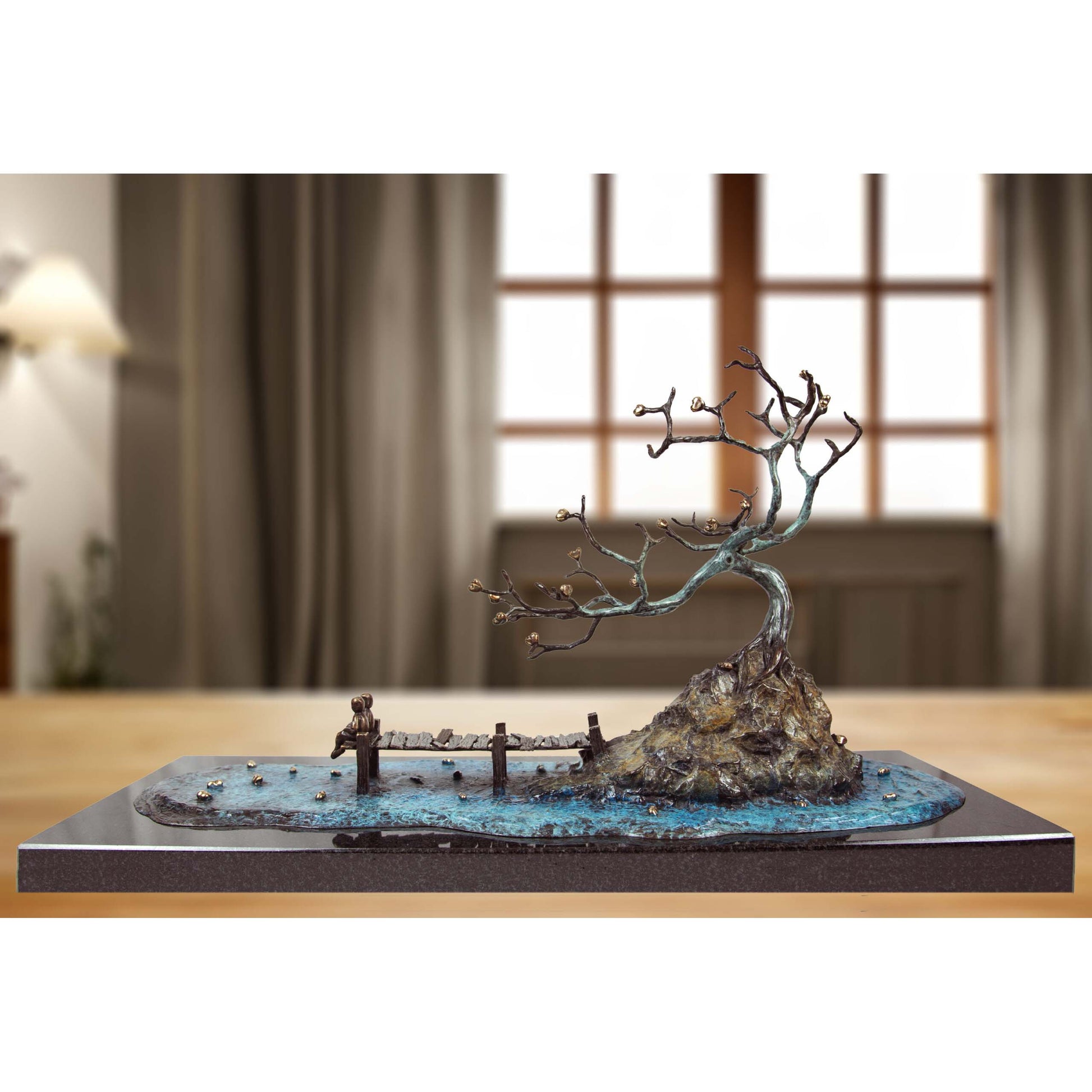 Mackenzie Thorpe "A Light in the Storm" Sculpture