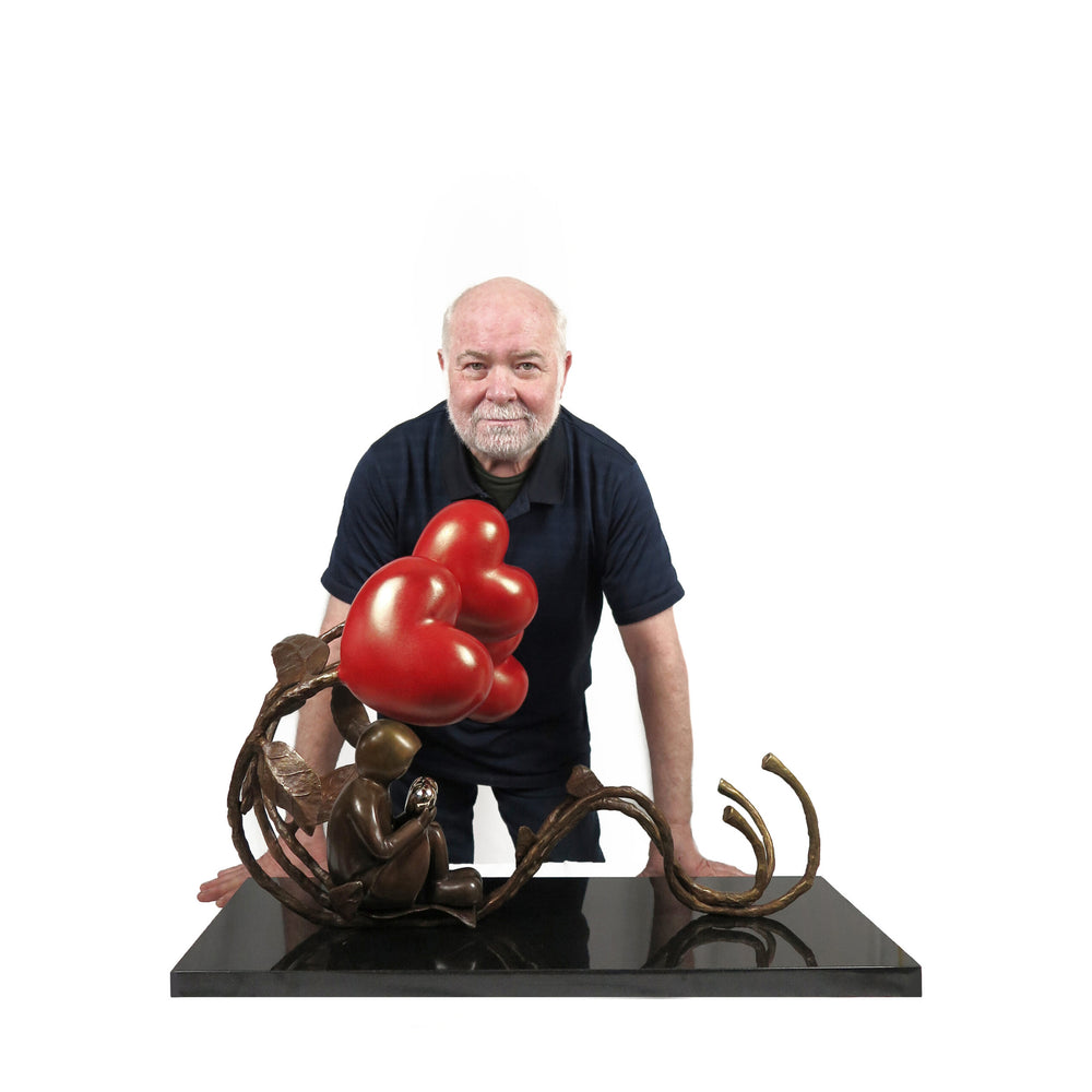 Mackenzie Thorpe "All The Love In The World" Sculpture