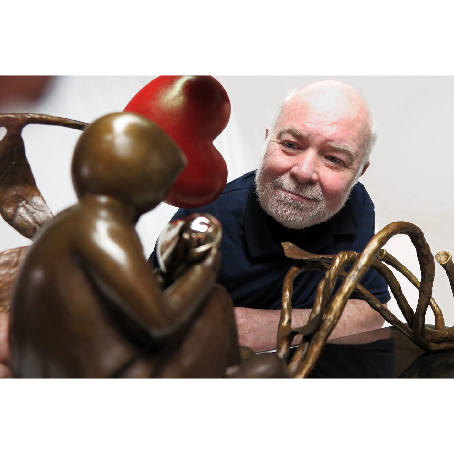 Mackenzie Thorpe "All The Love In The World" Sculpture