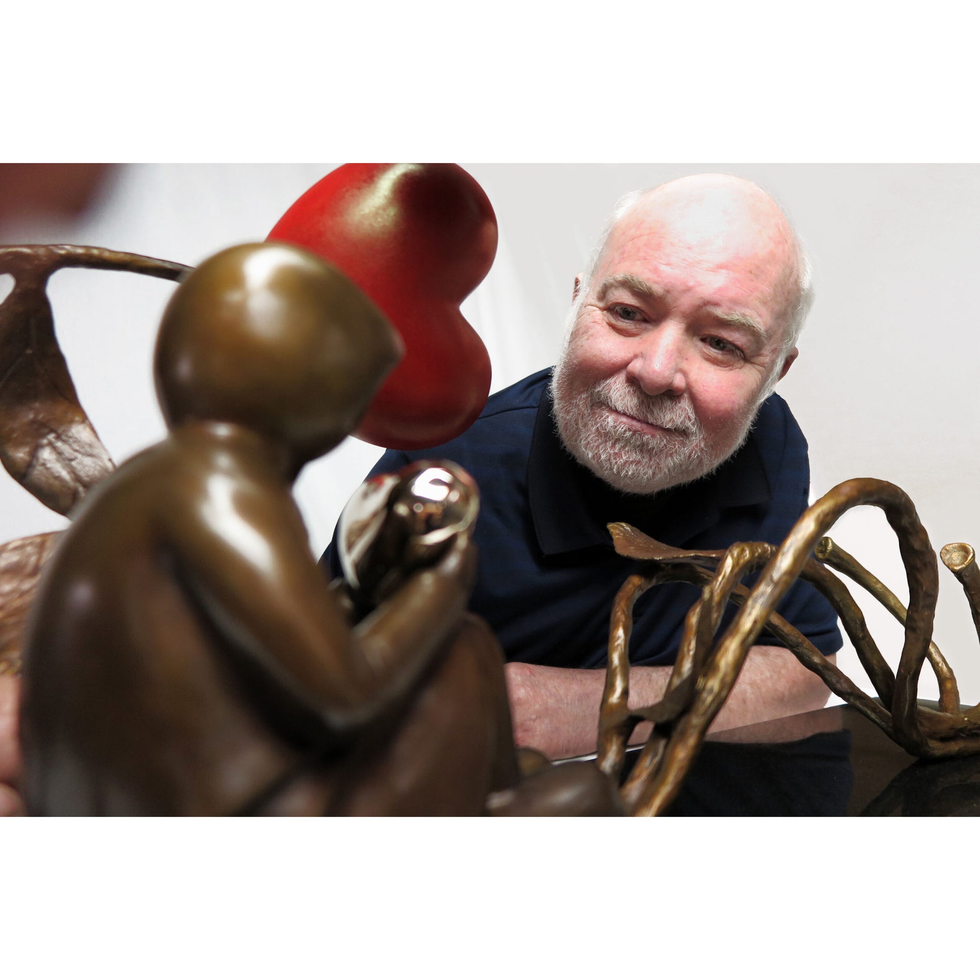 Mackenzie Thorpe "All The Love In The World" Sculpture