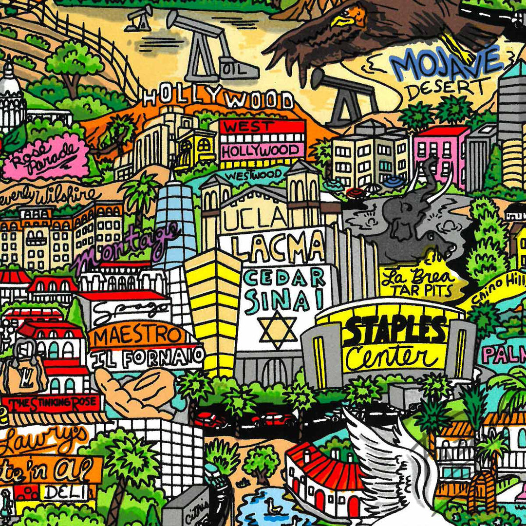 Charles Fazzino California Is Calling Me 3D Limited Edition Silkscreen on Paper