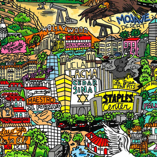 Charles Fazzino California Is Calling Me 3D Limited Edition Silkscreen on Paper