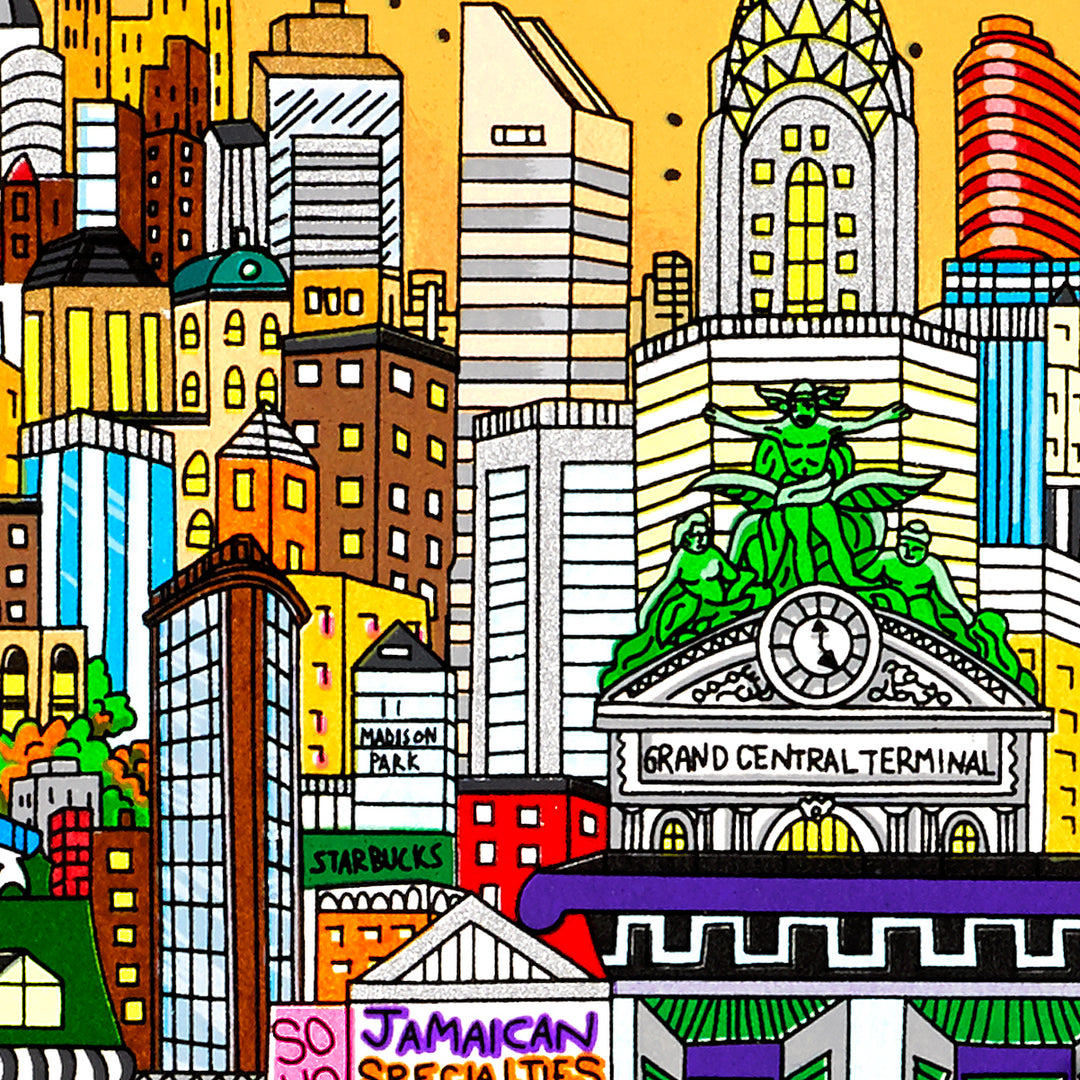 Charles Fazzino Get a Taste of the World in NYC 3D Limited Edition Silkscreen on Paper