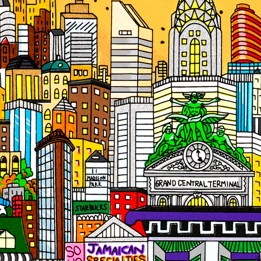 Charles Fazzino Get a Taste of the World in NYC 3D Limited Edition Silkscreen on Paper