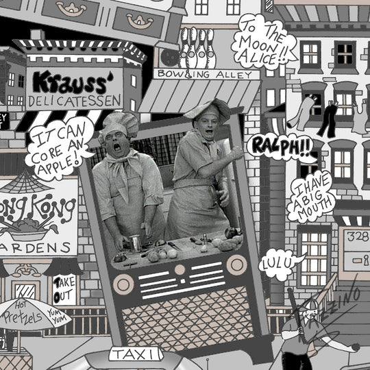 Charles Fazzino Honeymooners 3D Limited Edition Silkscreen on Paper with giclee elements