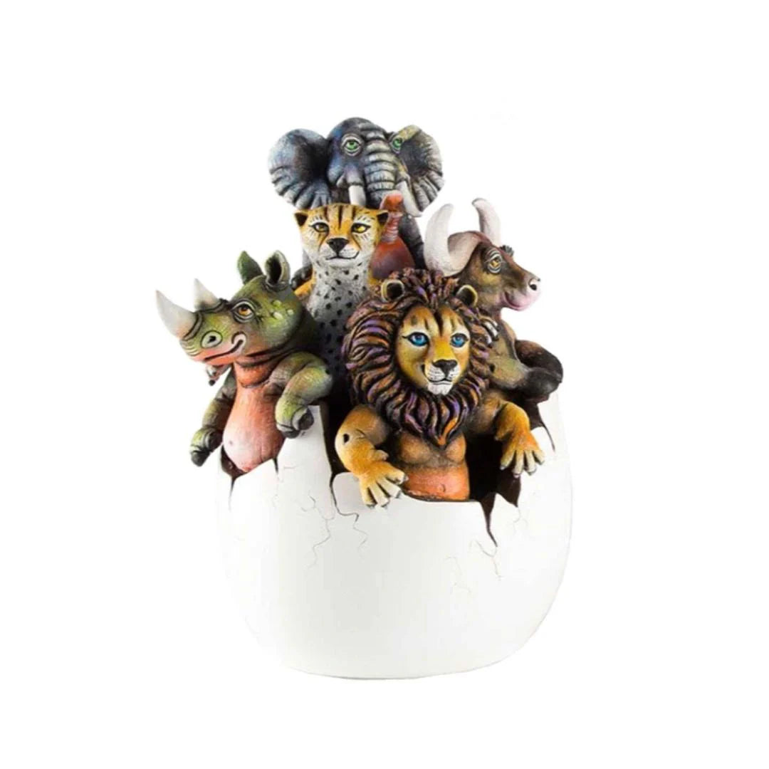 Carlos and Albert Big 5 Egg Sculpture