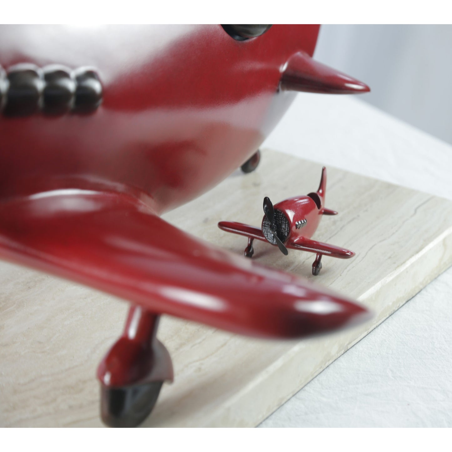 Mackenzie Thorpe "Big Red" Sculpture